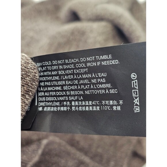 GC Men's XL Theory Hilles Crewneck Sweater in Cashmere Brown Melange Pullover - Picture 6 of 6